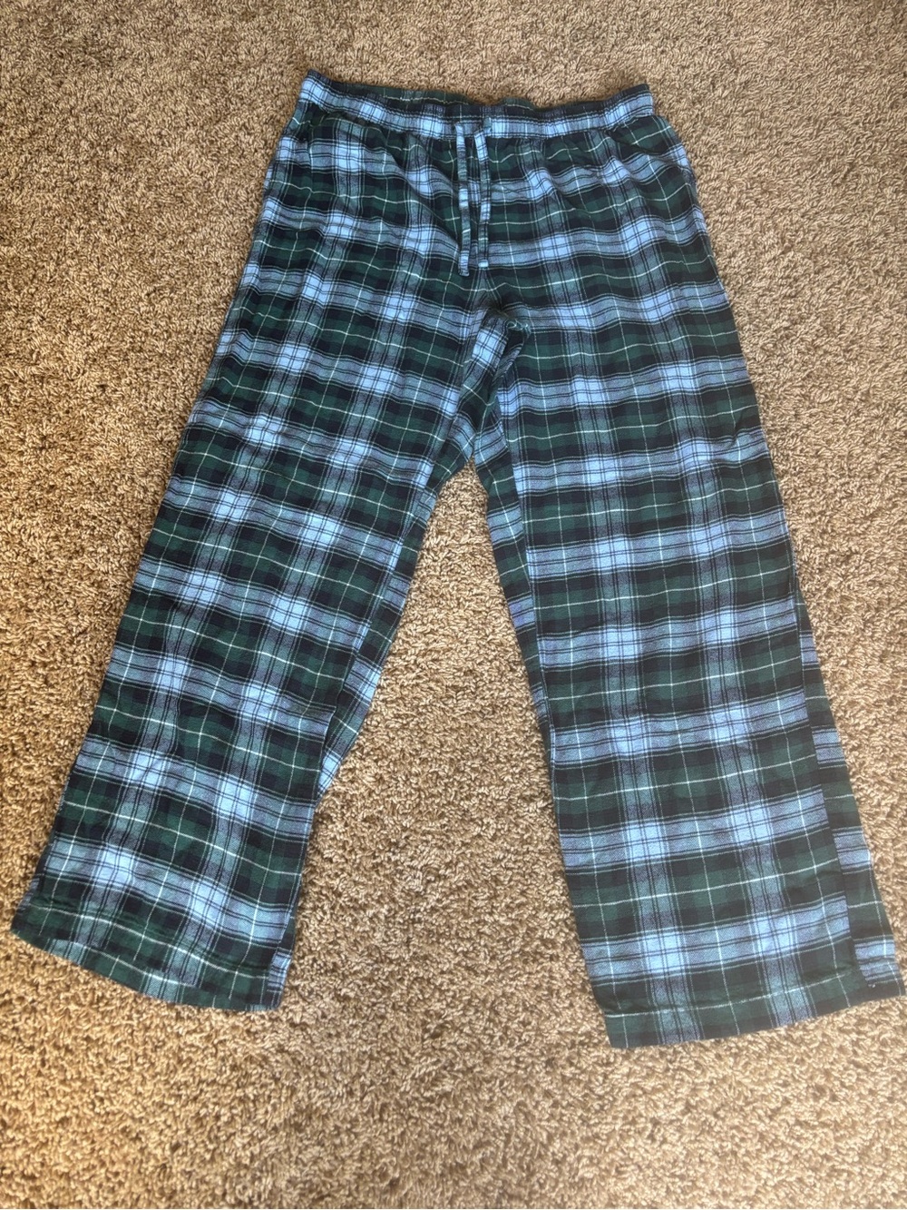 GAP Green & Blue Plaid Kids Sweatpants